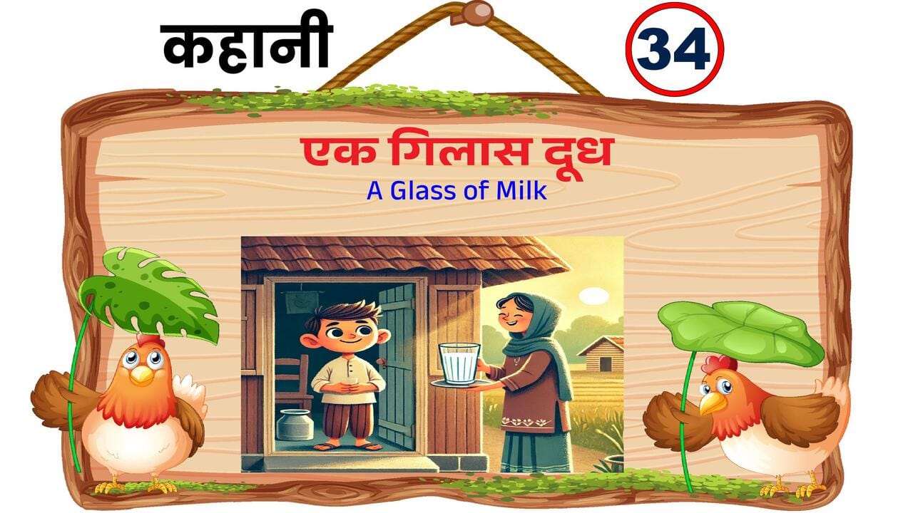 Kids Story: एक गिलास दूध की प्रेरणादायक कहानी का चित्र