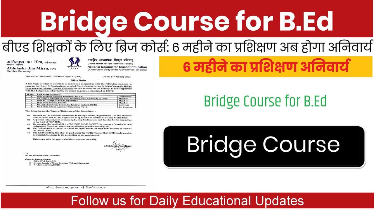 Bridge Course for B.Ed Teachers
