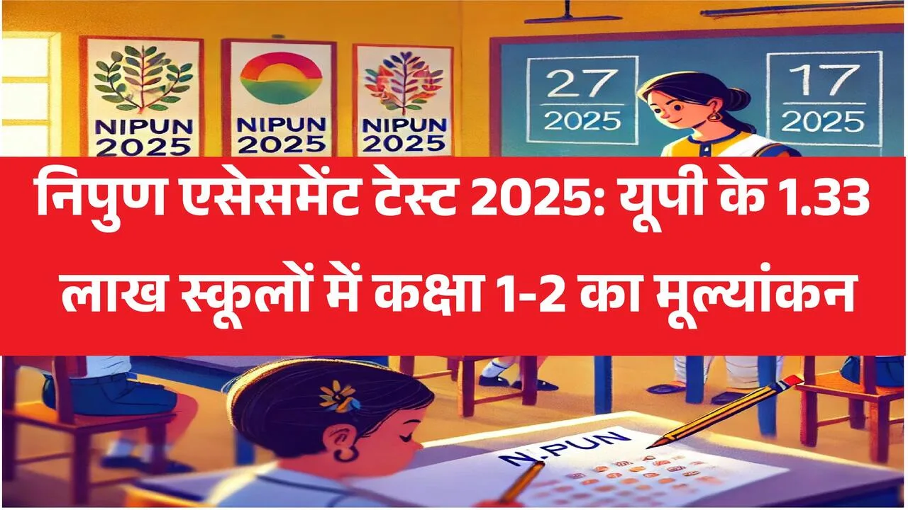 NIPUN Assessment Test 2025: यूपी के स्कूलों में कक्षा 1-2 का मूल्यांकन (NAT 2025)