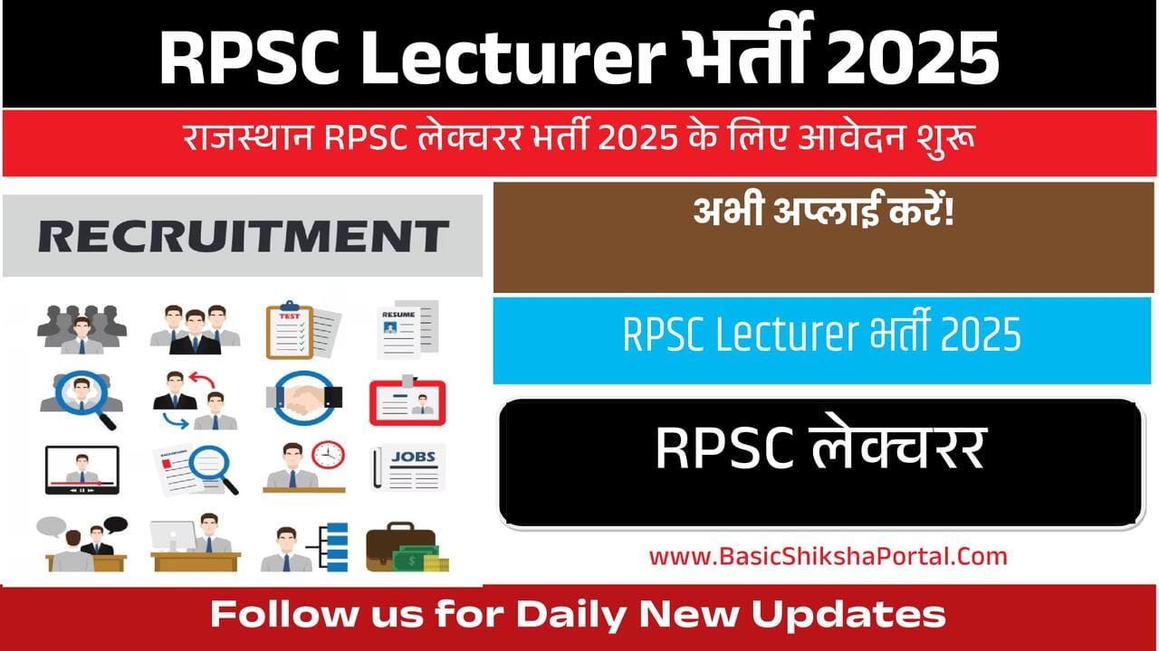RPSC Lecturer Recruitment 2025